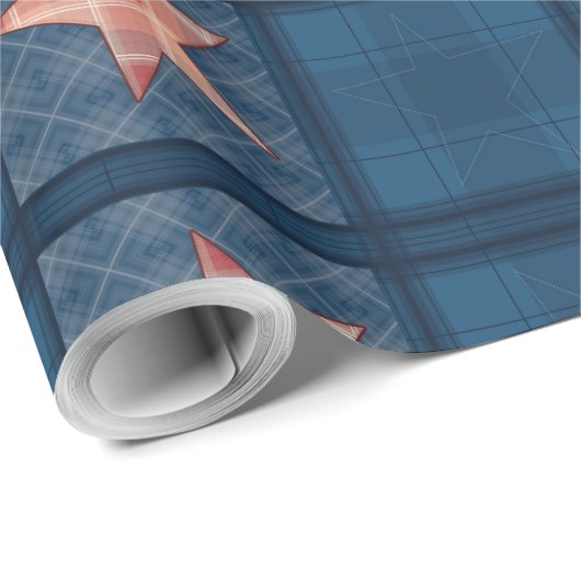 Denim-patchwork Cadeaupapier (Rol Hoek)