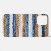 Denim patchwork: gerecycled jeans tapijt. Case-Mate iPhone case (Achterkant (horizontaal))