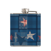 Denim-patchwork Heupfles (Achterkant)