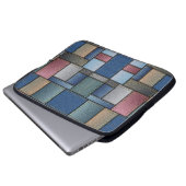 Denim Patchwork Laptop Sleeve (Voorkant onderkant)