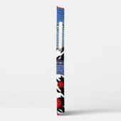 Denim Patchwork: naadloos stoffenpatroon Case-Mate iPhone Case (Achterkant / Links)