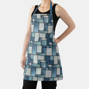 Denim Patchwork Schort