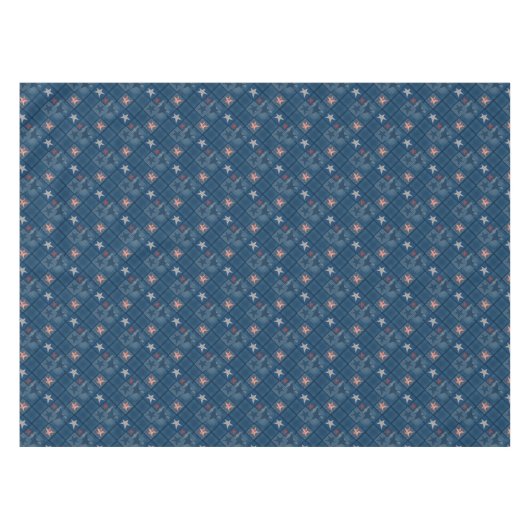 Denim-patchwork Tafelkleed (Voorkant (Horizontaal))