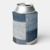 Denim Patchwork: textielpatroon Blikjeskoeler (Blikje Achterkant)