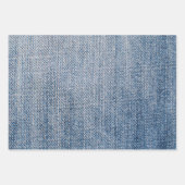 Denim Pattern Inpakpapier Vel (Voorkant)