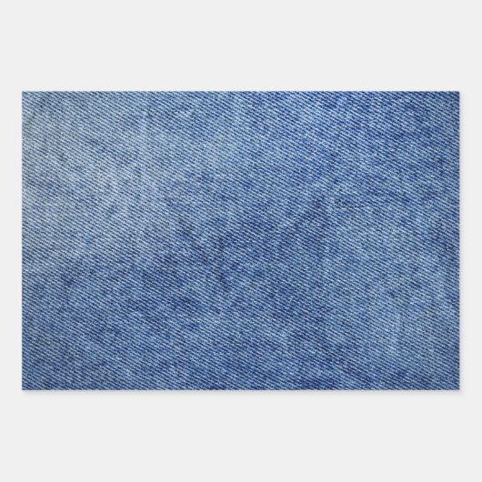 Denim Pattern Inpakpapier Vel (Voorkant)