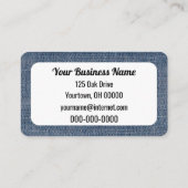 Denim Photo Lijst Visitekaartje (Achterkant)