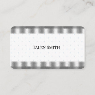 Denim Plaid Design et dentelle, Cartes de visite