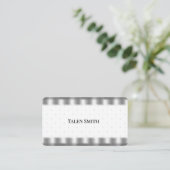 Denim Plaid Design et dentelle, Cartes de visite (Debout devant)