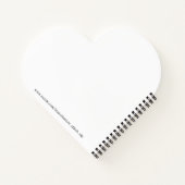 Denim Pocket Quilt Heart Notitieboek (Achterkant)