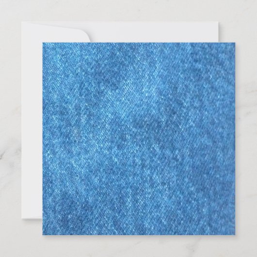 Denim Print Invitations Kaart (Voorkant)