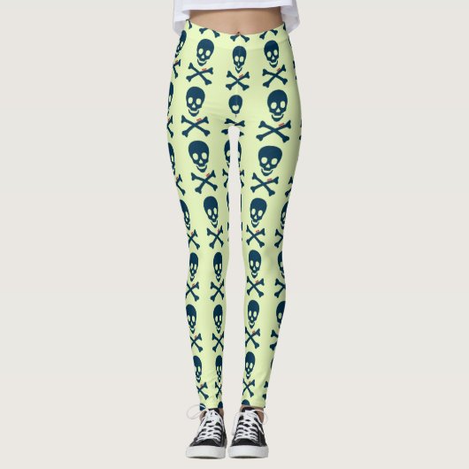 Denim Skull Leggings (Voorkant)