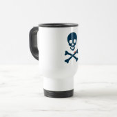 denim skull reisbeker (Voorkant links)