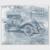 Denim Steampunk Cadeaupapier (Vlak)