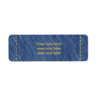 Denim Steek Jean Feest Adres Labels Stickers