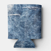 Denim textuur: blauwe jeans achtergrond. blikjeskoeler (Achterkant)