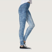 Denim textuur: robuuste gaten. leggings (Rechts)