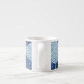 Denim Urban: Gestreepte patchwork. Espresso Kop (Achterkant)