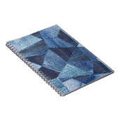 Denim Urban: Gestreepte patchwork. Notitieboek (Rechterzijde)