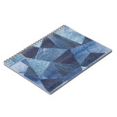 Denim Urban: Gestreepte patchwork. Notitieboek (Linkerzijde)
