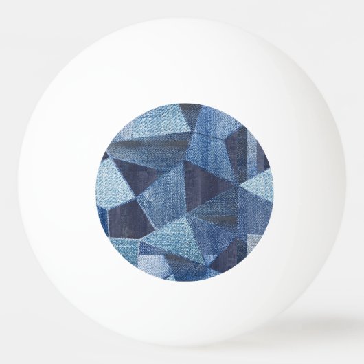 Denim Urban: Gestreepte patchwork. Pingpongballen (Voorkant)