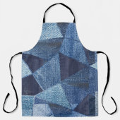 Denim Urban: Gestreepte patchwork. Schort (Voorkant)