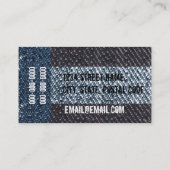 Denim USA vlag visitekaartje (Achterkant)