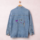 Denim Veste chanter papillons Filles Filles (Hangar)
