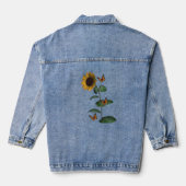 Denim Veste Floral Papillon Tournesol (Verso)
