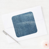 Denim Vierkante Sticker (Envelop)