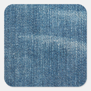 Denim Vierkante Sticker