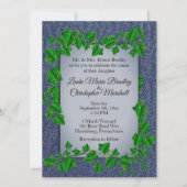 Denim Vines Wedding Uitnodiging (Voorkant)