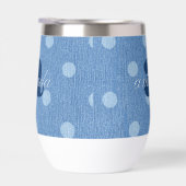 Denim Washed Polka Dot (Rechts)