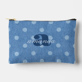 Denim Washed Polka Dot Etui