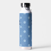 Denim Washed Polka Dot Waterfles (Links)