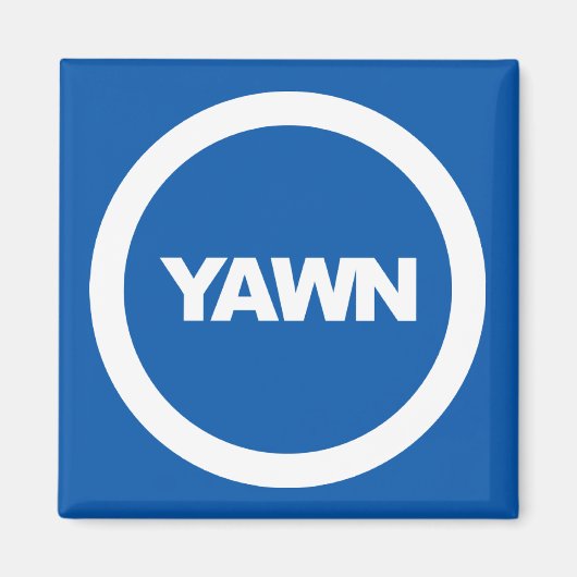 Denim Yawn Brand Dorm Fridge Magneet (Voorkant)