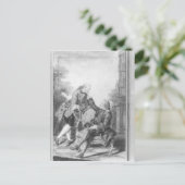 Denis Diderot en Melchior, baron de Grimm Briefkaart (Staand voorkant)