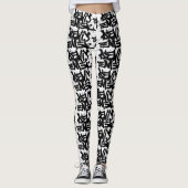 DENIS EMER BRAND GRAFFITI LABELS COLLECTIE LEGGINGS (Voorkant)