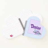 Denise Aqua Roos Heart Notitieboek (Binnen)