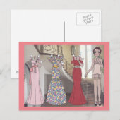 Denise, Art Deco Lady van 1934 Briefkaart (Voorkant / Achterkant)