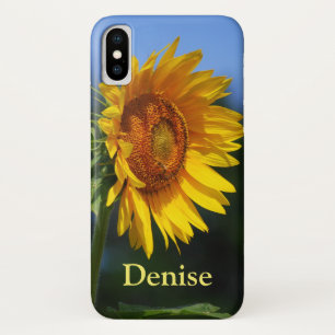 Denise, Big Sunflower (personaliseer aan om het ev iPhone X Hoesje
