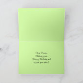 Denise Bonne Carte Rouge Rose Anniversaire (Intérieur)