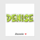Denise Nom Kiwi Design Autocollant Sticker (Feuille)
