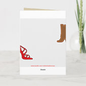 Denise Shoes Happy Birthday Card Kaart (Achterkant)