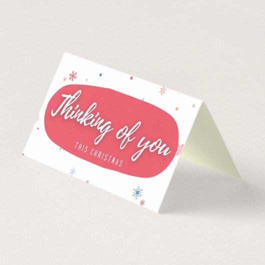 Denk aan 25 kerstkaarten met kerstcadeau kaart (Voorkant)