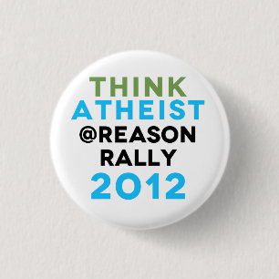 Denk aan atheïst @Reason Rally Button! Ronde Button 3,2 Cm