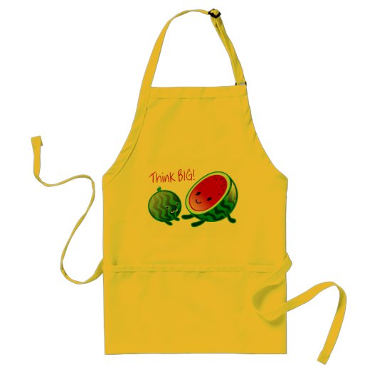Denk aan Big Watermelon Apron Standaard Schort (Voorkant)