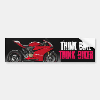 Denk aan Bike Graphic Bumpersticker