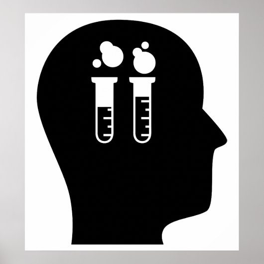 Denk aan chemie poster (Voorkant)