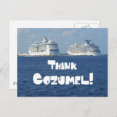 Denk aan Cozumel! Briefkaart (Voorkant / Achterkant)